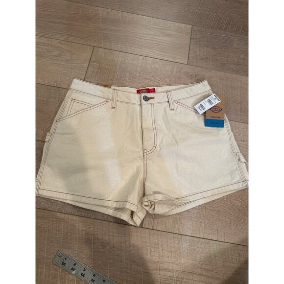Dickies Juniors Natural Canvas High-Waisted Shorts New 9 / 29 - Picture 1 of 9
